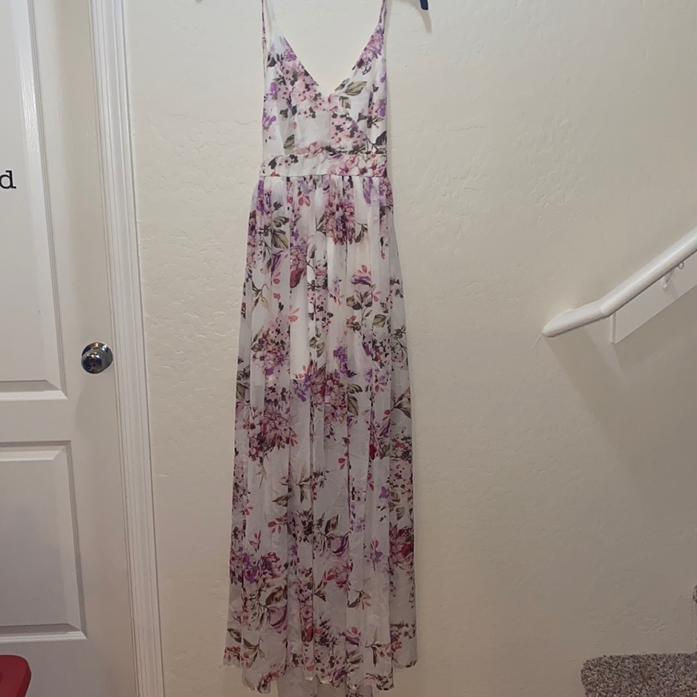 Floral long beachy dress